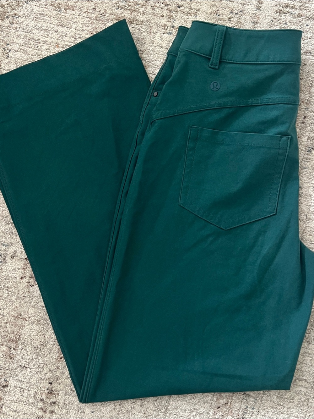 Lululemon City Sleek High-Rise Wide Leg Pants Women’s 26 Teal Green - Picture 2 of 6
